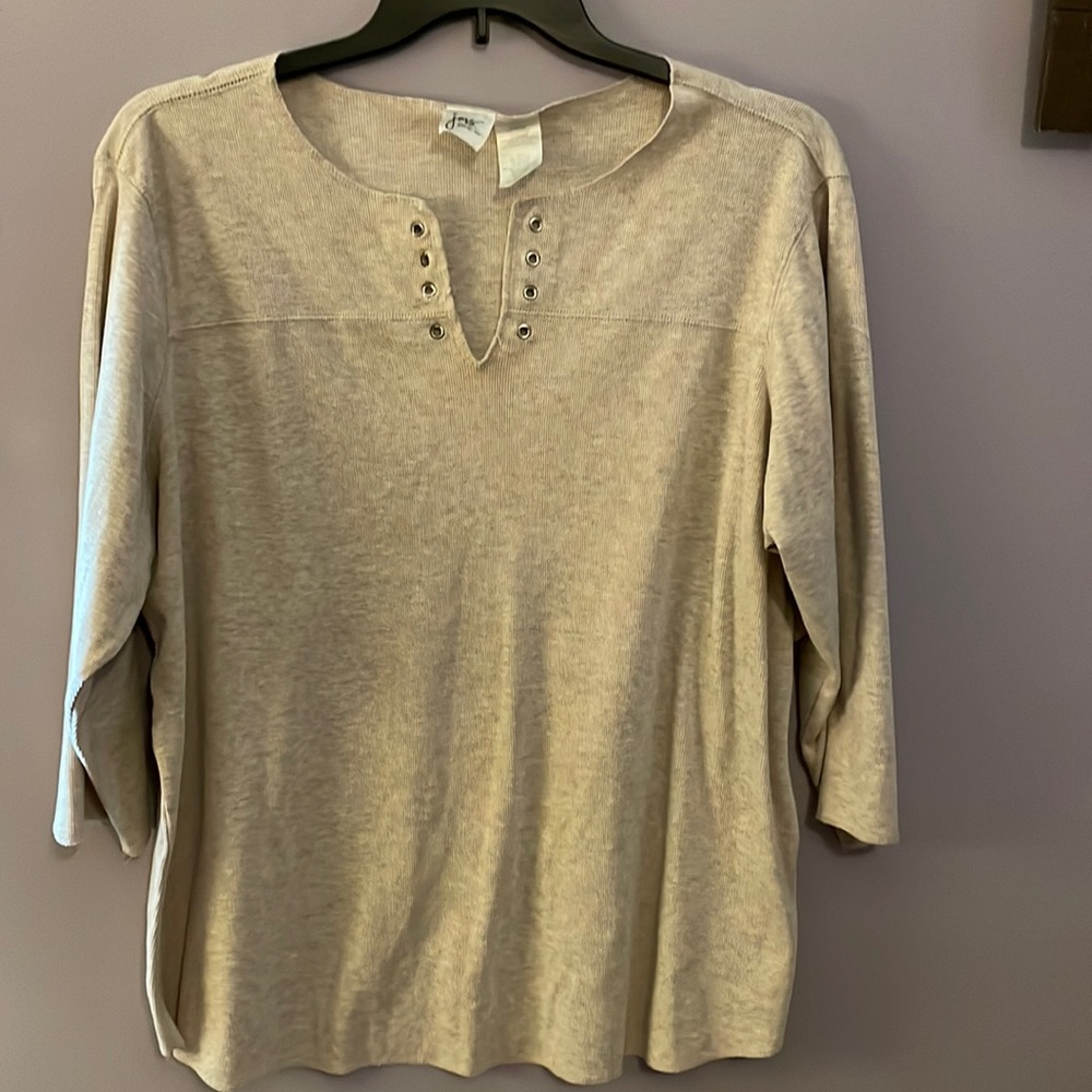 JMS Blouse Tan size 22/24